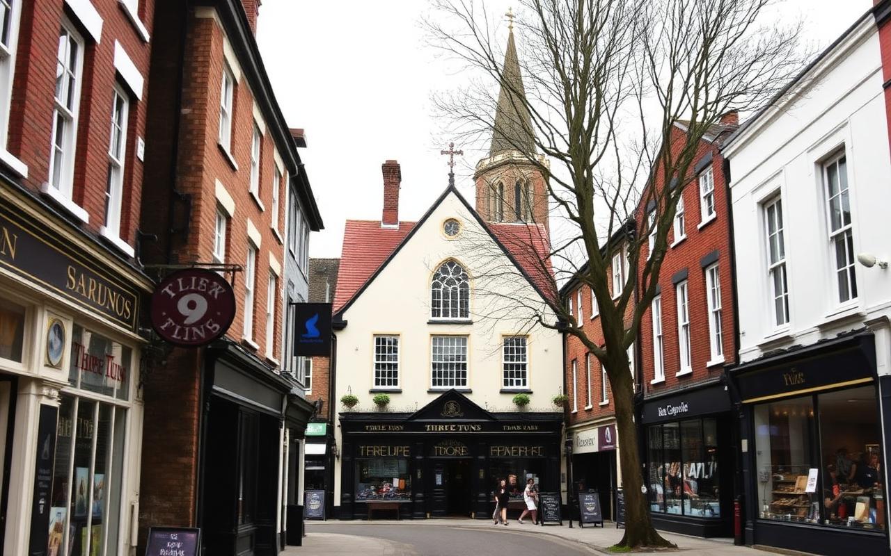 Beckenham Clock Tower on the pedestrianised BR3 High Street