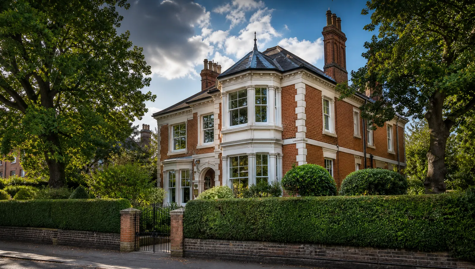 Period Victorian home in Chislehurst BR7 with freshly cleaned sash windows
